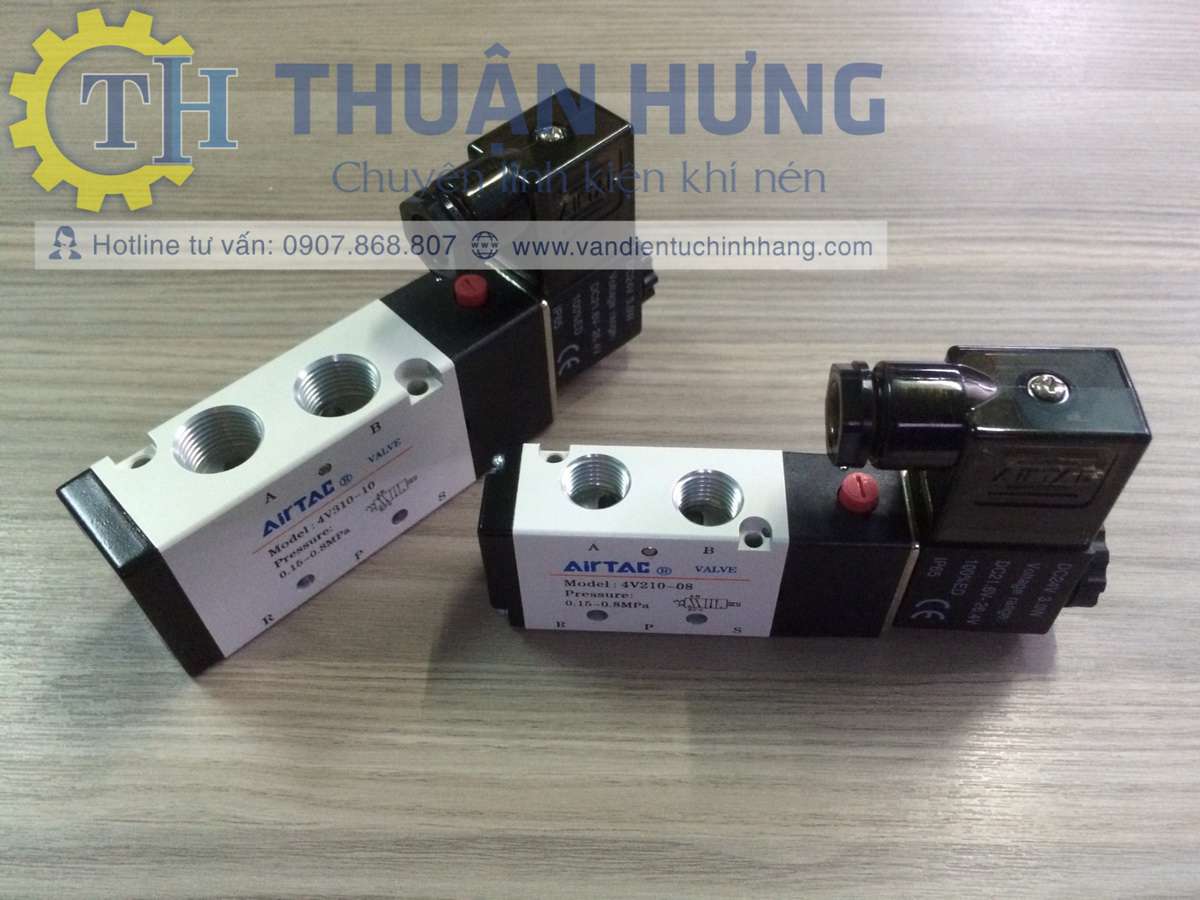 Van điện từ khí nén AIRTAC 4V210-08 chính hãng tại Quận 5 TPHCM do Thuận Hưng phân phối