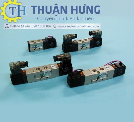 Van Điện Từ Khí Nén TPC DS3230 (Van Đảo Chiều Khí Nén 5/2, 2 Đầu Coil Điện, Ren 13mm) 