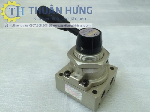 Van Gạt Tay Khí Nén STNC TGC34-S-10 (Van Khí Nén 4/3, Ren 17mm)