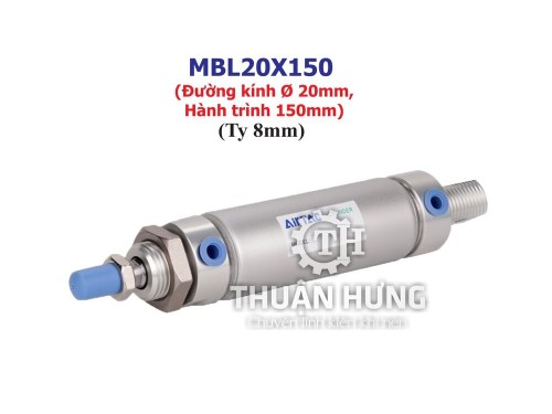 Xi lanh khí nén AIRTAC MBL20x150 (Đường kính phi 20mm x hành trình 150mm)