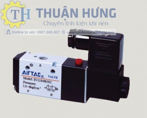 Van Điện Từ Khí Nén AIRTAC 3V110-06 (Van Khí Nén 3/2, Ren 9,6mm)