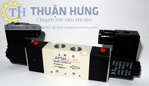 Van Điện Từ Khí Nén AIRTAC 4V320-10 (Van Khí Nén 5/2, Ren 17mm)