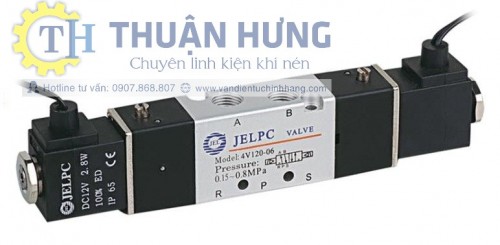 Van Điện Từ Khí Nén JELPC 4V120-06 (Van Hơi 5/2, Ren 1/8, 9,6mm)