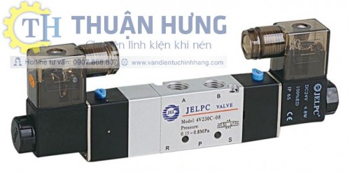 Van Điện Từ Khí Nén JELPC 4V230-08 (Van Hơi 5/3, Ren 1/4, 13mm)