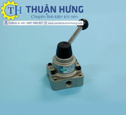 Van Gạt Tay Khí Nén TPC DH200-02 (Van Khí Nén 4/3, Ren 13mm)