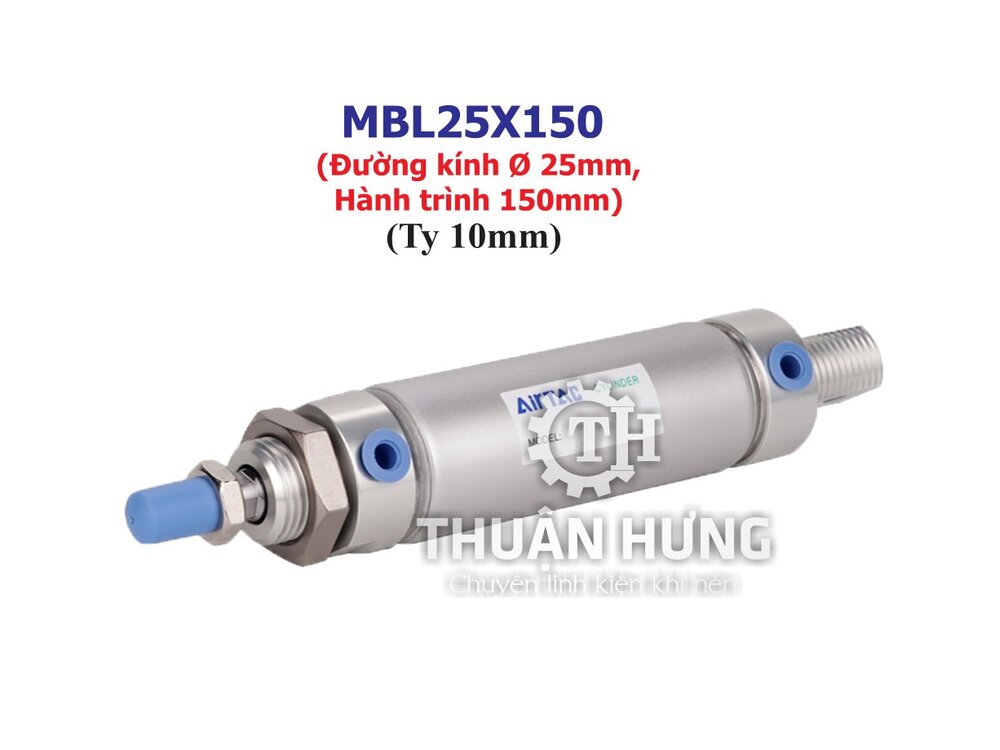 Xi lanh khí nén AIRTAC MBL25x150 (Đường kính phi 25mm x hành trình 150mm)