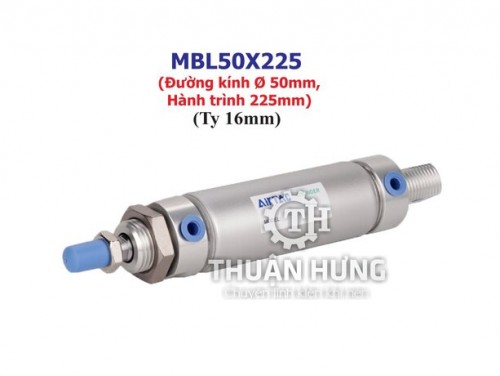 Xi lanh khí nén AIRTAC MBL50x225 (Đường kính phi 50mm x hành trình 225mm)