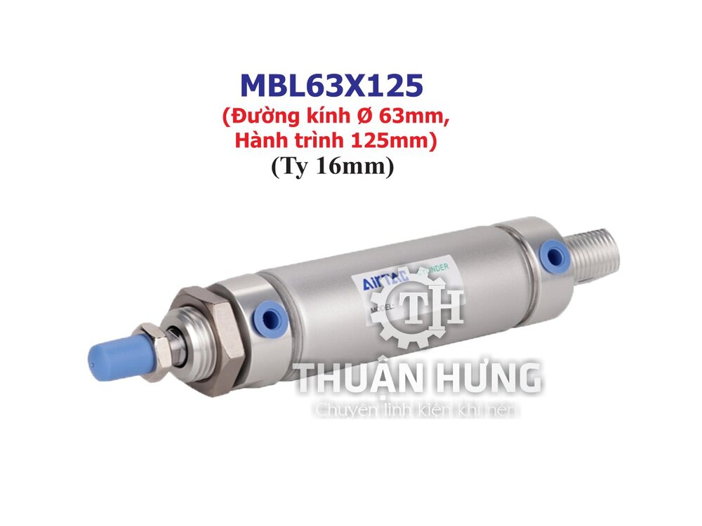 Xi lanh khí nén AIRTAC MBL63x125 (Đường kính phi 63mm x hành trình 125mm)