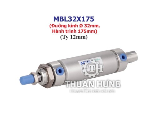 Xi lanh khí nén AIRTAC MBL32x175 (Đường kính phi 32mm x 175hành trình 125mm)