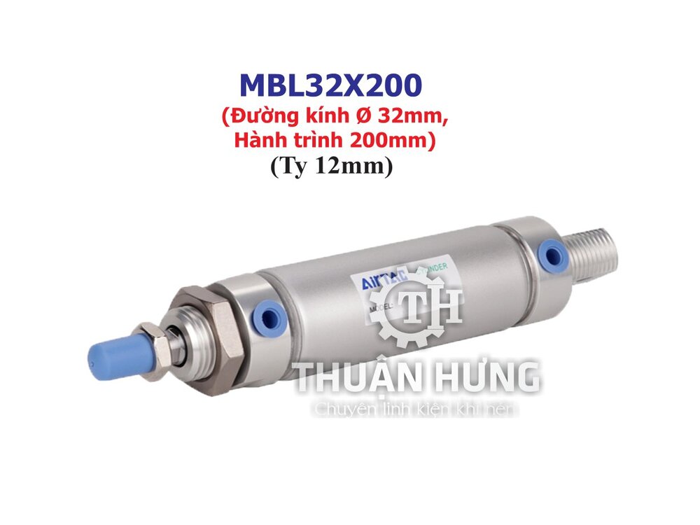 Xi lanh khí nén AIRTAC MBL32x200 (Đường kính phi 32mm x hành trình 200mm)